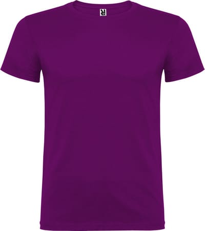 Paars 5 pack t-shirts Roly Beagle maat S