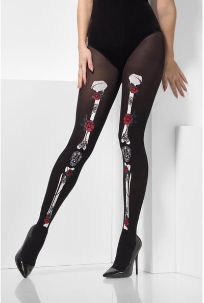 Fever - Opaque Day Of The Dead Panty - Zwart