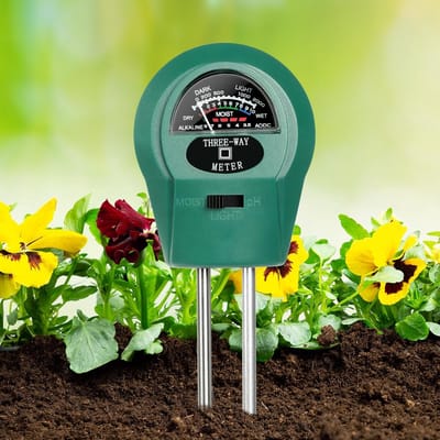 Allecto - Bodemtester - Vochtmeter - 3-in-1 functie - Compact formaat - pH-tester - Ideaal voor tuin en moestuin - Lichtgewicht model