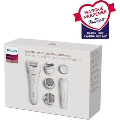 Philips Beautyset 9000 – Complete epilator, gezichtshaarverwijderaar & pedicure voor een gladde huid - BRE770/92