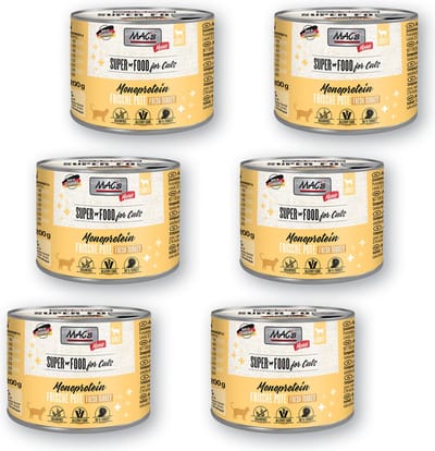 MAC's Vetcare Kattenvoer - Mono proteïne - 96.8% Puur Kalkoen - 6 x 200g