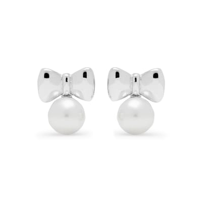 Luxenter 925 Sterling zilveren oorbellen met gerhodineerde witte parel - Bolmash