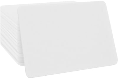 CombiCraft blanco munten rechthoek 85x55mm wit - per 100 stuks