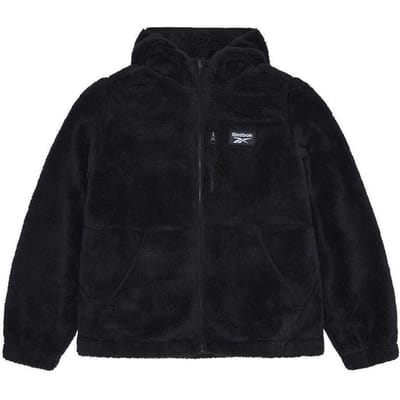 Reebok Dames Double Monkey Fleece Jacket (Zwart)