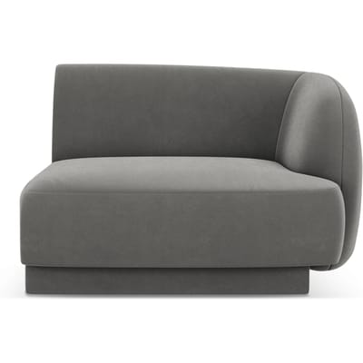Modulair hoekelement Miley rechts velvet | Micadoni Limited Edition