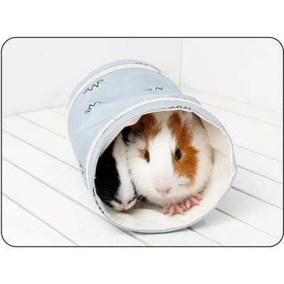 Hamster Tunnel Bed Warm Zacht Schuilplaats Kleine Huisdier Tunnel Buis Nest voor Cavia Hagedis Lente Herfst Blauw