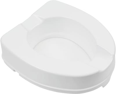 Verhoogde Toiletbril - Toiletverhoger - Comfortabel Zitten - Bevestigingssysteem - 10 cm Hoog - Wit
