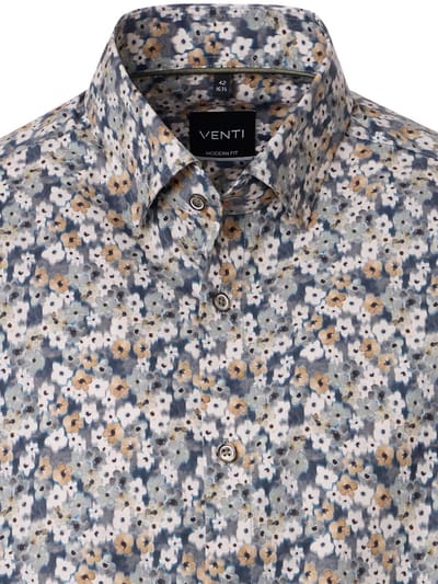 Venti Overhemd Kent Kraag Met Motief Modern Fit - XXL