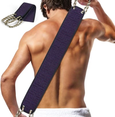 Rugborstel voor een Verfrissende Badmassage, Dubbelzijdige Douche Scrubber voor Diepe Reiniging en Ontspanning