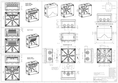 Spelsberg Abox Pro 100-L/sw Aftakkast (l x b x h) 152 x 152 x 85 mm Zwart IP66, IP67, IP69 1 stuk(s)
