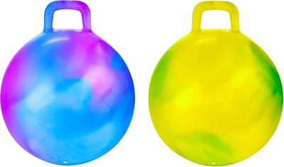 Skippybal marble set - 2x - D45 cm - buitenspeelgoed voor kinderen