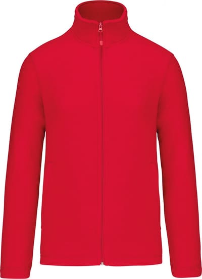 Premium Microfleecevest met rits Kariban Rood - maat 4XL