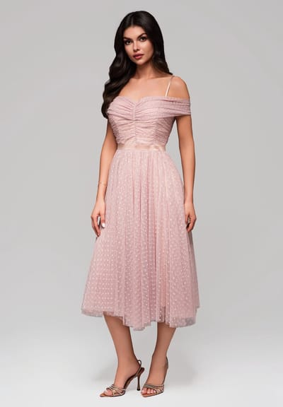 LARICA Jurk - Rits - Jurk Lichtroze S