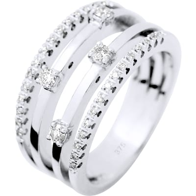 Ring Diamonds 0,32 Cts Satellite Sieraden White Gold