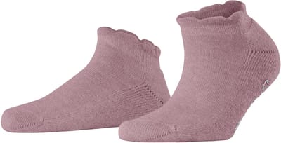 FALKE Soft Elegance Noppen op de zool wol vicose kasjmier huissokken dames rood - maat 35-38