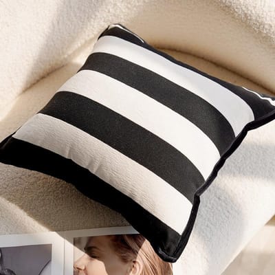 Kussenhoes 45x45 Zwart Wit Kleur Kussens Decoratieve Kussensloop voor Bankkussens Luxe Decoratie Huis 45x45cm