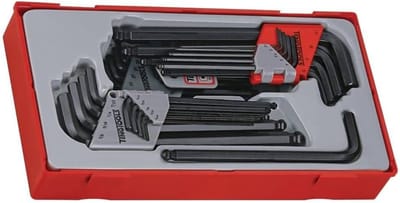 Zeskantsleutelset - Inbussleutelset - Mechanisch Klussen - 28 Delig - Metrisch Inch TX