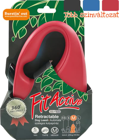 Panzi-Pet - Hondenriem - Leiband 5m voor honden tot 50kg - Rood