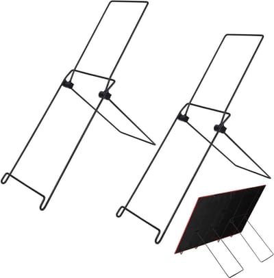 Zonnepaneel Beugels - Draagbare Rack - Energie Opwekken - Opvouwbaar Ontwerp - 2 Stuks - Zwart