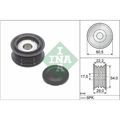 Schaeffler Ina Rondsel/geleiderpoelie, V-riem INA 532 0854 10