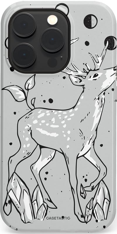 Casetastic Hoesje Geschikt voor Apple iPhone 14 Pro Magsafe - Stijlvolle Beschermende Duo-layer Case - Kristalwoud