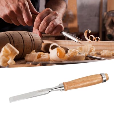 Platte Beitel Houtbewerkingsgereedschap Houten Handvat Handgereedschap Duurzaam Hardware Accessoire Cr V 16mm