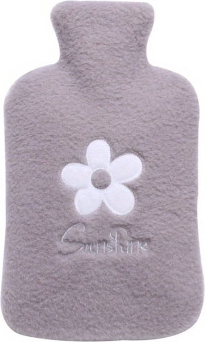 Bovista Warmwaterzak - Knuffel Kruik - Warmwaterkruik - Warmtekussen - Warmtekruik - Bag - 2000ML - Grijs