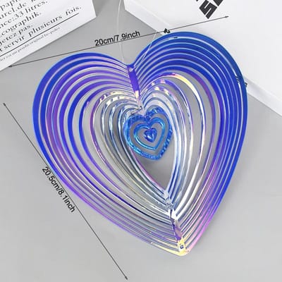 Vlinder Windmolen ABS Windvanger Liefde Draaiende Windgong Streamer Effect Ontwerp Huis Tuin Hangend Decor