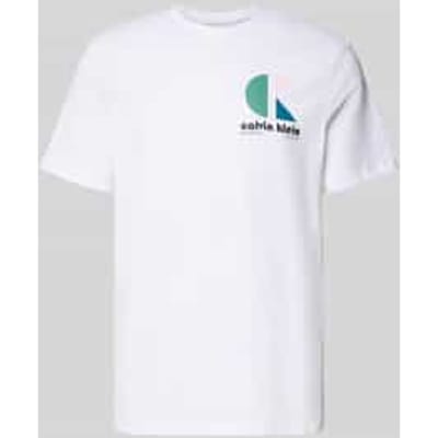T-shirt met labelprint