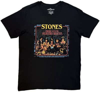 The Rolling Stones - Satanic Majesties Heren Tshirt - S - Zwart