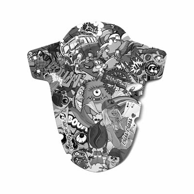 Spatborden Riesel Design Criss Cross stickerbomb eyecatcher