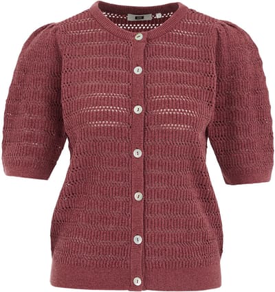 WE Fashion Dames vest met open structuur