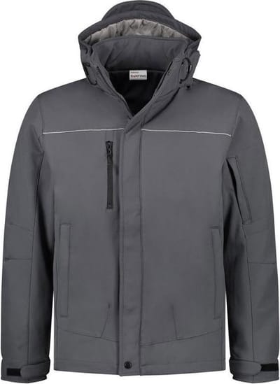 Santino Stockholm Softshell stretch Fit (310g/m2) - Antraciet - XL