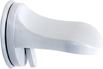 Douche Voetsteun - Scheerhulp Pedaal - Comfortabel Scheren - Boorvrije Installatie - 15 x 11.5 cm - Wit