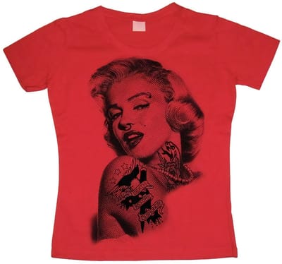 Marilyn Monroe Dames Got Attitude Girly T-shirt SH-5-15183-H15-10