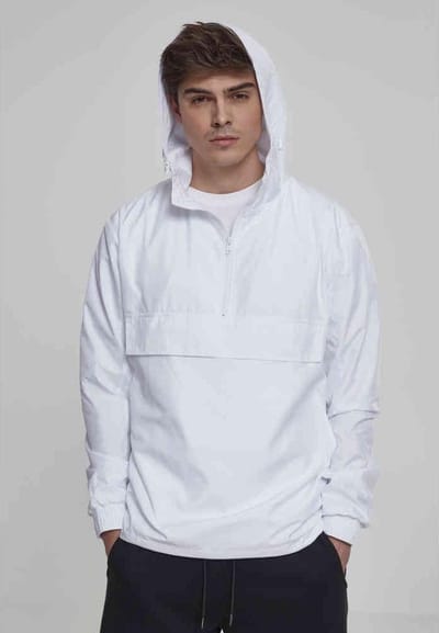 Urban Classics - Basic Pullover Jas - 3XL - Wit