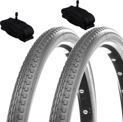 2x Rolstoelbanden 24 x 1 3/8 (37-540) met Binnenbanden | Geschikt voor Rolstoel en 24 inch Fiets