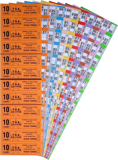 Bingo Tickets 3000 10 Pagina 12 Om Bingo-boeken te bekijken