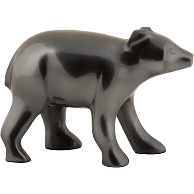 Present Time Ornament Bear - Grijs - 15x7x10.5cm - Scandinavisch - Aluminium