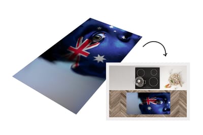 Keukenloper - Loper keuken - Vlag van Australië - 120x60 cm - Keukenloper vinyl
