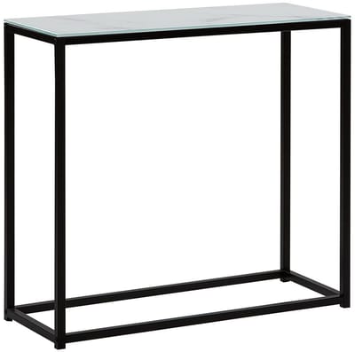 DELANO - Consoletafel - Wit - Veiligheidsglas