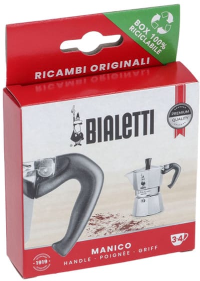 Handgreep voor Bialetti inductie moka koffiepotten (3-4 kopjes)