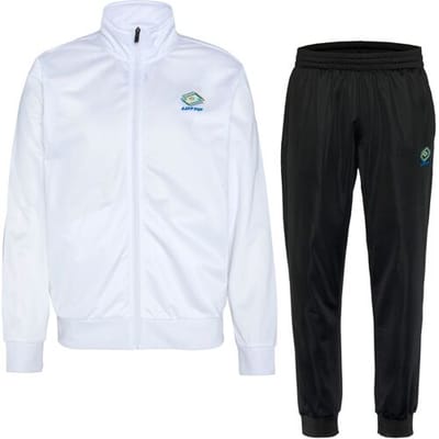 LOTTO Heren trainingspak 2-delig (Wit/zwart, M)