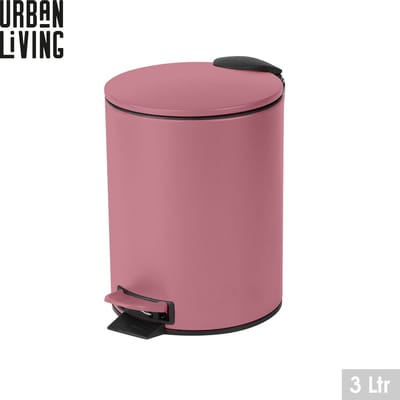"BLUSH" BADKAMERAFVALBAK 3L MET PEDAAL EN SOFT-CLOSE SLUITING D17XH23CM