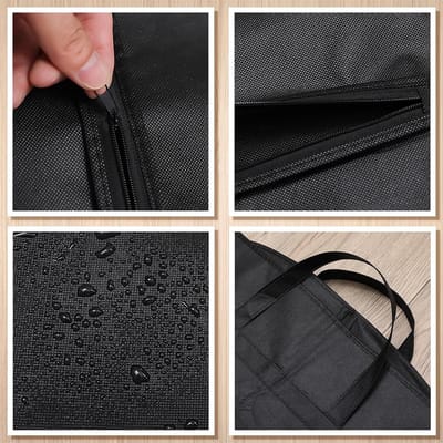 Dailygoods- Pakkentas 2-delig - Stofzak voor pakken - Handvat en ritssluiting - Opvouwbaar - 60x100 cm - Geschikt voor op reis en thuisgebruik - Kostuumtas