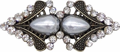 Fako Bijoux® - Vestsluiting Classic - Clip Met Haakje - Vestclip - Vestklem - Arrow - Bronskleurig