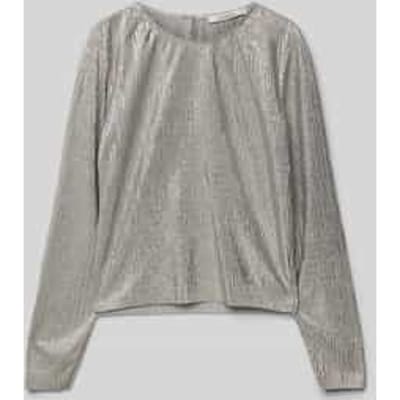 Shirt met lange mouwen en plissévouwen