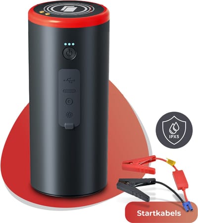 Caliber 12V Jumpstarter voor Auto - Auto starthulp - 300A - Ook te gebruiken als Powerbank - inclusief LED zaklamp en SOS Noodlicht - Werkt met PowerSnap Accu Platform (CPS-JS)