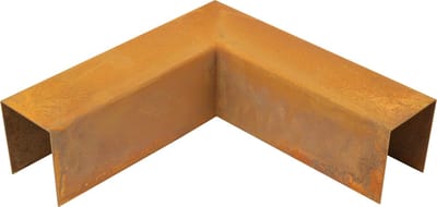 Wovar Cortenstaal Opsluitband Hoekstuk 20 x 5,2 x 6 cm | Per Stuk