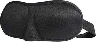 Okado Slaapmasker 3D Zwart – Luxe Oogmasker met Verstelbare Band – Zacht Velvet en Zijde – Voor Slapen, Reizen en Meditatie